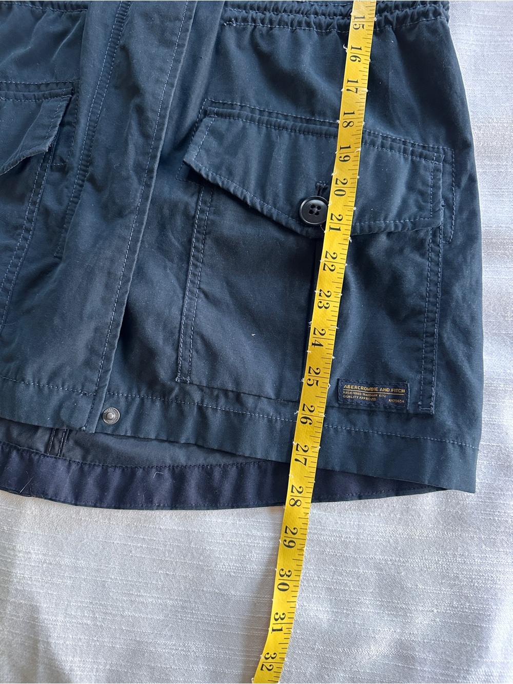 Abercrombie & Fitch Navy Blue Utility Anorak Parka Jacket | S - Picture 11 of 12